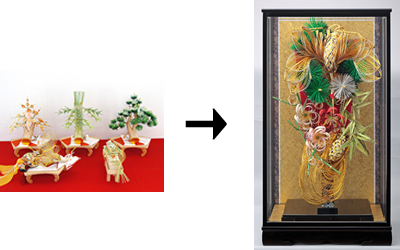 結納飾→羽子板を作成